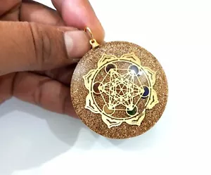 7 Chakras Cubo Metatrón Protección EMF 5G Protección Orgón 7 Chakras Colgante - Imagen 1 de 12