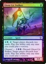 Ghost-Lit Stalker FOIL Saviors of Kamigawa NM Black Uncommon MTG CARD ABUGames