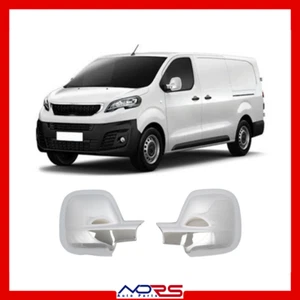 PEUGEOT EXPERT 3 COMPATIBLE 2017- CACHE RETROVISEUR ABS CHROMÉ 2 PIÈCES - Imagen 1 de 10