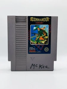 Nintendo Nes Game Commando Vintage 5 Screw Variant Capcom 1986 Cartridge Arcade - Picture 1 of 4