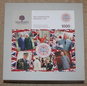 WENTWORTH 1000PC WOODEN JIGSAW PUZZLE - THE CORONATION MONTAGE, 2023 - NEW + BOX - Picture 1 of 5