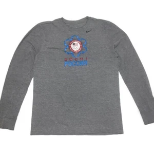 Nike US Olympiamannschaft Sotschi Langarmshirt Gr. S grau Unisex - Bild 1 von 6