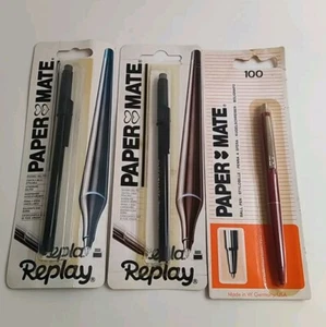 VINTAGE / COLLECTABLE PAPER MATE BALLPOINT PEN + Erasable Ball Penss - Picture 1 of 7