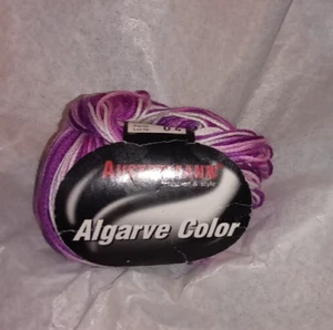 Austermann Algarve Color Garn 100% Baumwolle vari weiß, lila, rosa 50 gr Knäuel - Bild 1 von 3