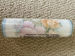 Wallpaper Border 5.7” Floral Design 5.4 Yards Prepasted Strippable Washable UK - Picture 1 of 3