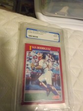 PGS 9 Mint 1991 Score Traded Ivan Rodriguez Texas Rangers Rookie Card