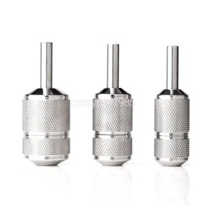 22/25/30mm Professional Silver Tattoo Grip Self-Locking Tattoo Handle Supply - Picture 1 of 9
