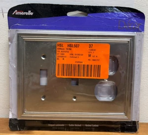 Placca interruttore Daltry ottone satinato Sil luce piastra da parete copertura presa interruttore rocker - Foto 1 di 1