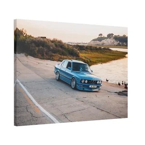 BMW Inspired E28 5 Series High Resolution Museum Quality Horizontal Canvas Print - Picture 1 of 10