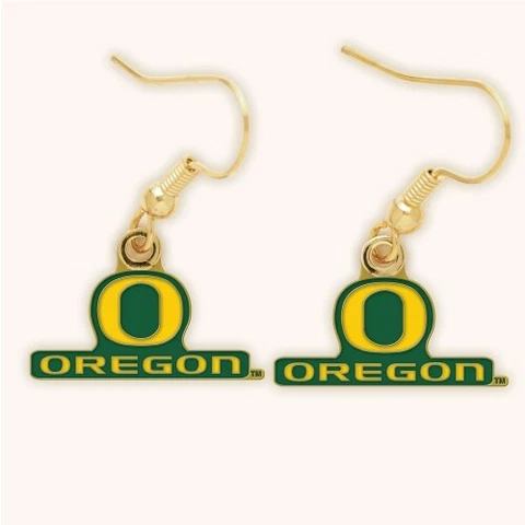 UNIVERSITY OF OREGON EARRINGS DANGLE NEW Cover