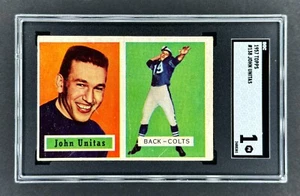 1957 Topps #138 Johnny Unitas RC (Baltimore Colts)    SGC 1 PR    ROOKIE!   HOF! - Picture 1 of 2
