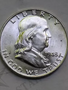 Franklin 1948 belleza sin circular esta moneda exacta envío combinado gratuito - Imagen 1 de 3