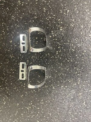 1 pair of Mini Christophe Toe-clips VGC - Image 1 of 2