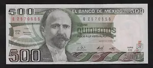 MEXICO 500 PESOS 1982 P- 75b GEM UNC - Picture 1 of 2