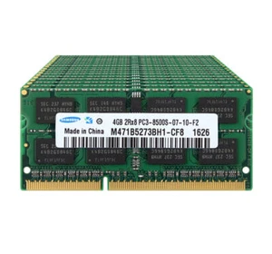 20X 4GB 2RX8 DDR3 1066MHz PC3-8500S 204PIN SODIMM Laptop RAM Memory For Samsung - Picture 1 of 8