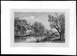 1814 - Impresión antigua titulada "RADCOT WIER" Weir Oxfordshire River Thames (6) - Imagen 1 de 1
