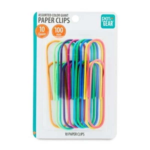 Pen + Gear verschiedene Farben riesige Büroklammern, 10 Stück - Bild 1 von 5