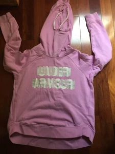 Under Armour girl Sweater 80% cotton Pink S/M pullover - Picture 1 of 8