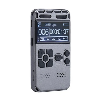 8GB Rechargeable LCD Digital Audio Sound Voice Recorder MP3 Player With Cable - Image 1 of 4