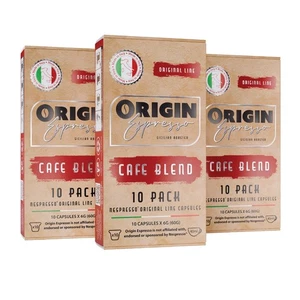 Espresso Capsules for Nespresso Original Machine 30 Count Cafe Blend Pods, Si... - Picture 1 of 3