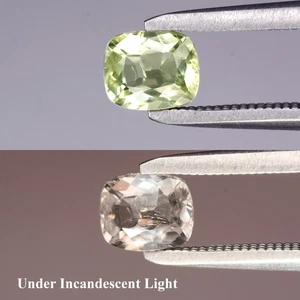 ๐ 0.70ct 5.5x4.5mm Cushion Natural Color Change Diaspore - Turkey Gemstone - Picture 1 of 6