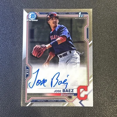 2021 Bowman Chrome Jose Baez 1st Prospect Auto CPA-JB - Image 1 of 2