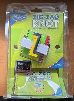ThinkFun Zig Zag Knot Brainteaser Challenge Ages 8 to Adult NEW SEALED - Image 1 of 3