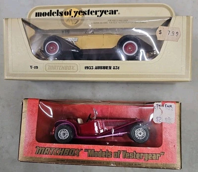 Vintage Matchbox Yesteryear Y-3 1934 Y-19, Riley MPH Red Sports Car Diecast  - Image 1 of 3