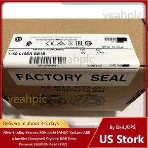 Neu Factory Sealed AB 1769-L18ER-BB1B/B CompactLogix 0.5MB DI/O Controller - Bild 1 von 4