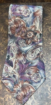 Corbata floral de seda con cuello de Mickey Mouse originales de Disney para hombre Foto 1 de 4