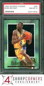 1996 SKYBOX E-X2000 #30 KOBE BRYANT RC LAKERS HOF PSA 8 - Picture 1 of 3