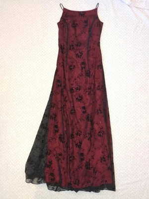 Maxi Vestido De Colección Y2K Whimsigoth Malla Brillo 4 Baile de graduación Corsé Con cordones Espalda Foto 1 de 4