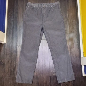 Vintage 70s 80s Gray Wrangler Corduroy Pants Size 38x30 - Picture 1 of 8