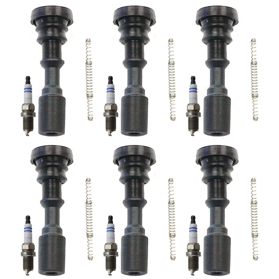 Bosch 6 bujías Platinum y kit de arranque de bobina de encendido Denso para Santa Fe 3,5 L V6 Foto 1 de 1