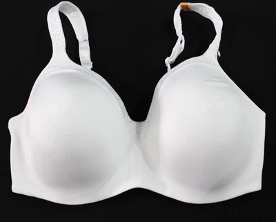 Playtex Women's Underwire Smoothing Balconette T-Shirt Bra BL1 White US: 38DD - Image 1 of 3