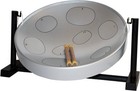 Panyard Jumbie Jam Key-of-G Diatonic Steel Drum w/ Table Top Stand, Silver