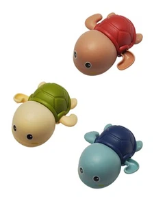 Giocattoli da bagno 3pz simpatici bagno tartaruga colorata giocattoli bambini 1-3 anni - Foto 1 di 7