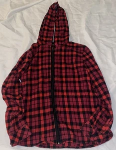 stillwater supply co Hooded Zip Up Plaid Size 14 Kids Missing Drawstring In Hood - Picture 1 of 6