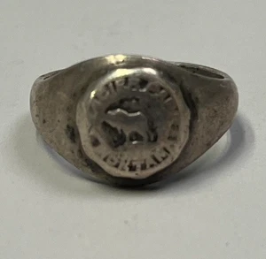 Antiker Sterling Silber Andenken Ring Büffel Pre Glacier Nationalpark selten 4,6 - Bild 1 von 7