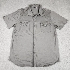 Ibex Shirt Mens Large Gray Merino Wool Short Sleeve Outdoors Hiking - Picture 1 of 7