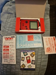 Console Nintendo Game Boy Pocket rossa MGB-001 console autentica - Foto 1 di 5