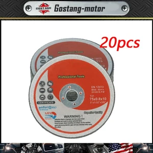 20 Pack 3" x 1/32" x 3/8" Cut Off Wheels Cutting Discs Metal Cutting - Picture 1 of 7