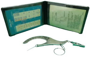 USPS 1985 Triner scale 4 oz handheld metal w protective case cards - Picture 1 of 5