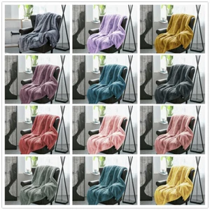 Luxurious Heavy Faux Fur Blanket – Ultra Soft Plush Throw for Couch & Bed Gifts - Picture 1 of 245