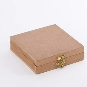 MDF Wood Blank Box Sheet Craft Decoupage Resin Art Work Decoration Box Painting - Picture 1 of 16