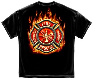 FLAMING MATESE - FIREFIGHTER  - T-SHIRT  - Picture 1 of 2