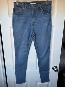Levi's 721 High Rise Skinny Size 31 Women's Light Wash Jeans Stretch - Picture 1 of 3