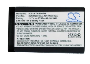 Batterie 1700mAh NNTN6922A NNTN6923A Pour Motorola MTH650 MTH800 DTR410 DTR520 - Zdjęcie 1 z 5