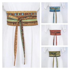 Women Japanese Ethnic Belt Waistband Obi Corset Retro for Kimono Yukata Wide - Picture 1 of 11