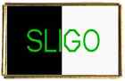 SLIGO Irish County Ireland Gold Colour Badge With A Velveteen Bag